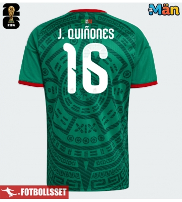 Mexiko Julian Quinones #16 Hemmatröja VM 2026 Kortärmad